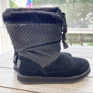 Skechers Australia Fur Lined Leather Boots Womens size 9